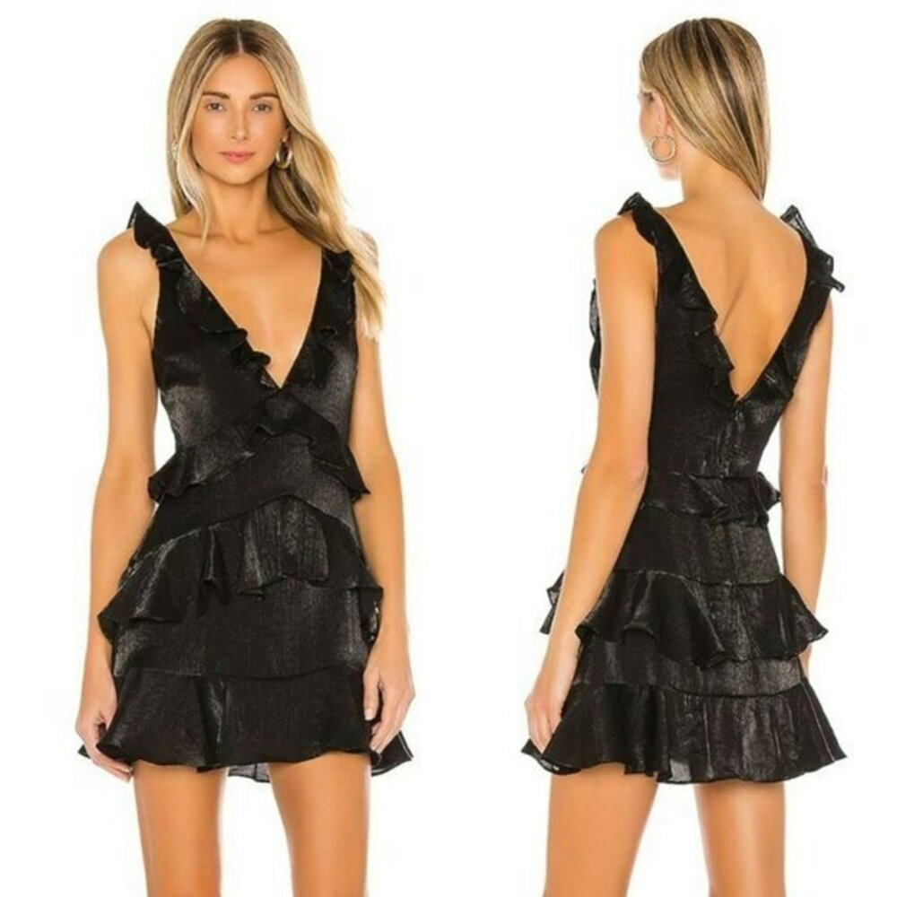 House of Harlow 1960 xREVOLVE Eva Mini Dress - Noir